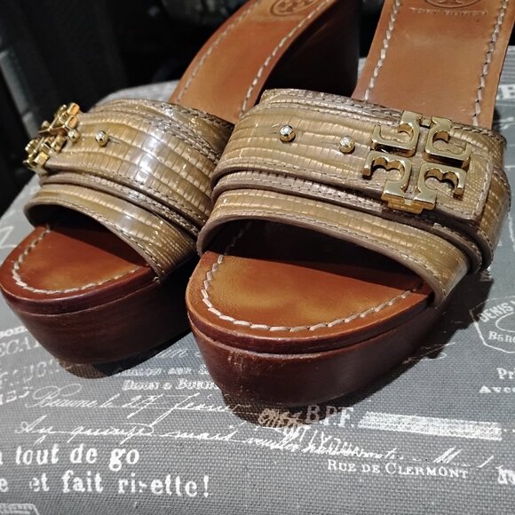Women's Tory Burch Wedge Sandals - Picture 2 of 5
